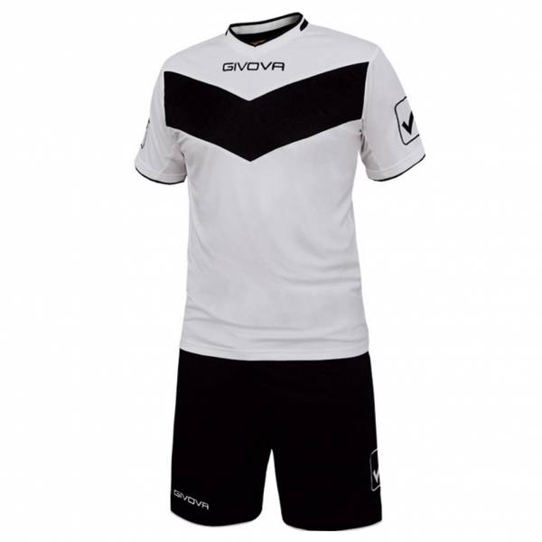 Givova football Ensemble Maillot avec Short Vittoria blanc / noir